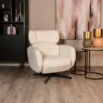 Fauteuil Royce, geweven stof, naturel